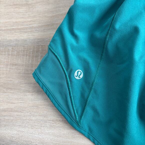 Lululemon Hotty Hot Low Rise Short 2.5" Teal Lagoon Women Size 6 - Picture 5 of 5